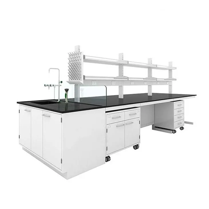 Laboratóriumi asztalok tárolással